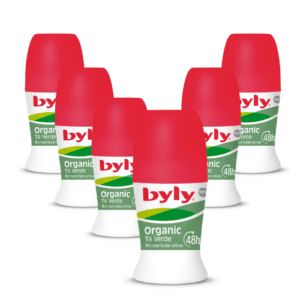 Byly Organic Té Verde 48h Desodorante Roll On Pack 6 x 50ml