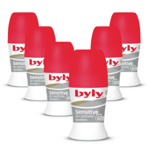 Byly Sensitive Sin Perfume 48h Desodorante Roll On Pack 6 x 50ml