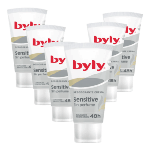 Byly Sensitive Sin Perfume 48h Desodorante en Crema Pack 6 x 50ml