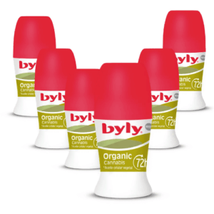 Byly Organic Cannabis 72h Desodorante Roll On Pack 6 x 50ml