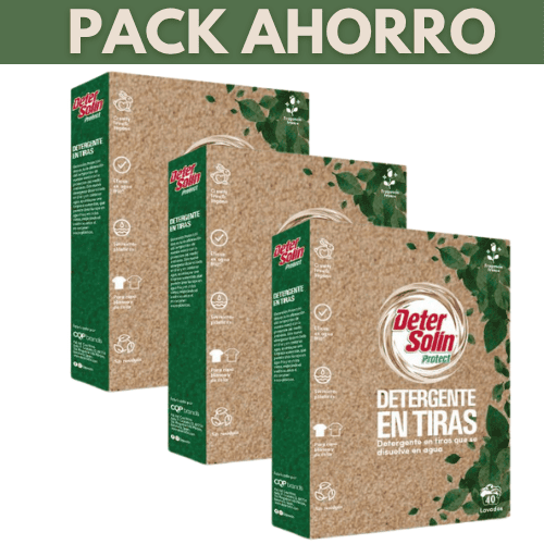 Detersolin Detergente en tiras pack ahorro 120 Lavados