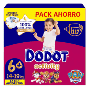Dodot Activity Talla 6 Extra Absorcion 14 19kg Caja Ahorro 117 Panales