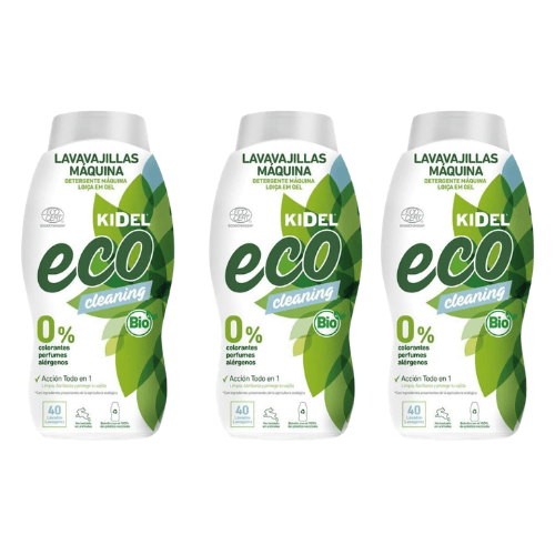 Kidel Eco Cleaning Lavavajillas Máquina en Gel Pack 3 x 500ml