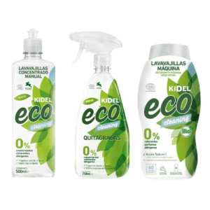 Kidel Eco Cleaning Pack Quitagrasas + Lavavajillas Manual + Lavavajillas Máquina