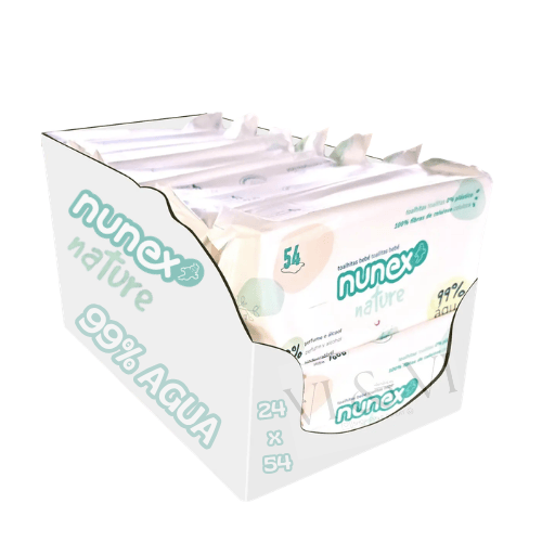 NUNEX NATURE 99% AGUA TOALLITAS PACK AHORRO 24 X 54