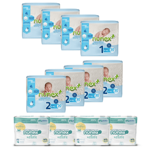 Nunex Recién Nacido Pack Pañales y Toallitas