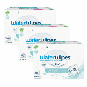 WaterWipes Sensitive+ On The Go MegaPack 300 Toallitas para Llevar