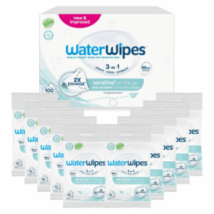WaterWipes Sensitive+ On The Go Pack 10 x 10 Toallitas para Llevar